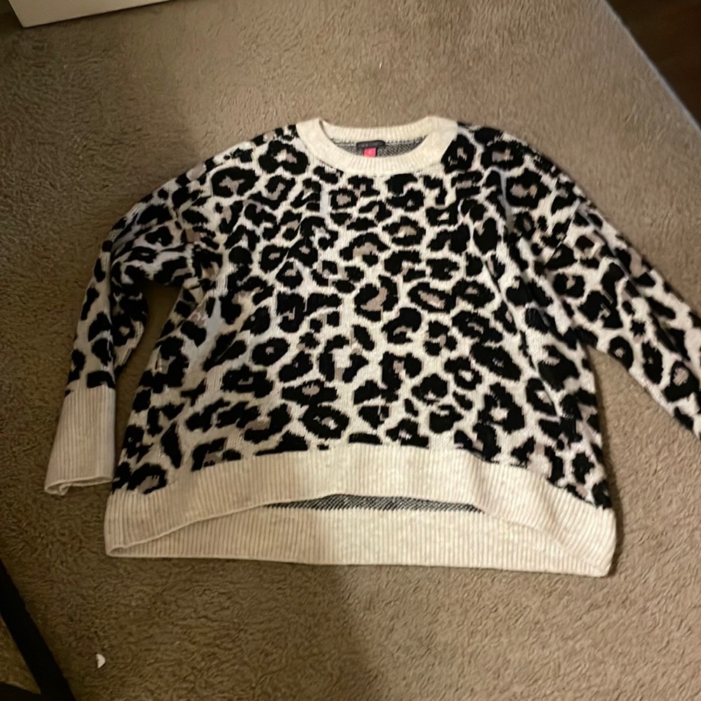 Vince cami to leopard sweater